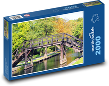 Wooden bridge Puzzle 2000 pieces - 90 x 60 cm