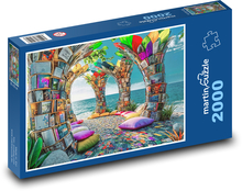Beach books Puzzle 2000 pieces - 90 x 60 cm