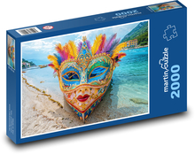 Gondola - Benátska maska Puzzle 2000 dielikov - 90 x 60 cm