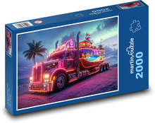 Kolorowa ciężarówka Puzzle 2000 elementów - 90x60 cm