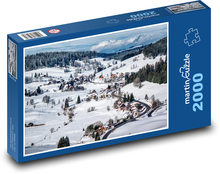 Zimná krajina Puzzle 2000 dielikov - 90 x 60 cm