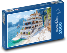 Dům na pláži Puzzle 2000 - 90x60 cm