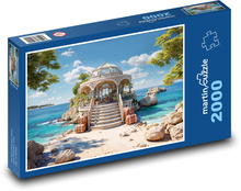 Gazebo on the beach Puzzle 2000 pieces - 90 x 60 cm