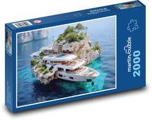 Yacht auf der Insel Puzzle 2000 Teile - 90 x 60 cm