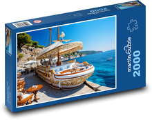 Couch - Boot, Strand Puzzle 2000 Teile - 90 x 60 cm