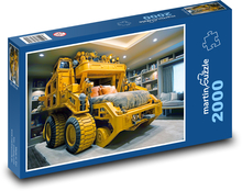 Postel - nákladní auto Puzzle 2000 dílků - 90 x 60 cm