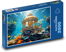 Pavillon unter Wasser Puzzle 2000 Teile - 90 x 60 cm