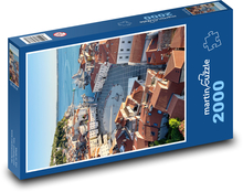 Piran - Slovinsko, mestské pobrežie Puzzle 2000 dielikov - 90 x 60 cm