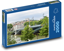Lyon - Francie, řeka Puzzle 2000 - 90x60 cm