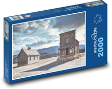 Western - architektura Puzzle 2000 dílků - 90 x 60 cm