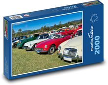 Klasická auta Puzzle 2000 dílků - 90 x 60 cm