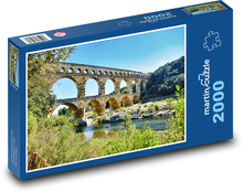Francúzsko - Pont-du-Gard Puzzle 2000 dielikov - 90 x 60 cm