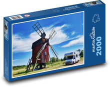 Windmühle - Wohnmobil Puzzle 2000 Teile - 90 x 60 cm