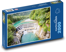 Lechfall - vodopád Puzzle 2000 dielikov - 90 x 60 cm