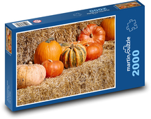 Jeseň - tekvica Puzzle 2000 dielikov - 90 x 60 cm