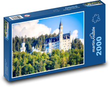 Zámek - Neuschwanstein, Bavorsko Puzzle 2000 dílků - 90 x 60 cm