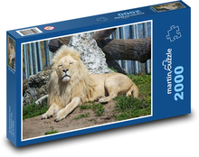 Weißer Löwe Puzzle 2000 Teile - 90 x 60 cm