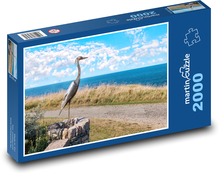Reiher - Statue Puzzle 2000 Teile - 90 x 60 cm