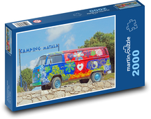 Automobil - stará dodávka Puzzle 2000 dílků - 90 x 60 cm