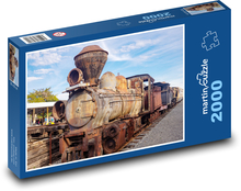 Hrdzavá lokomotíva Puzzle 2000 dielikov - 90 x 60 cm