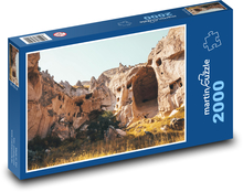 Kappadokie - jeskyně, Turecko Puzzle 2000 dílků - 90 x 60 cm