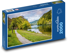 Rzeka Ren - Niemcy Puzzle 2000 elementów - 90x60 cm