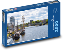 Miasto - port Puzzle 2000 elementów - 90x60 cm