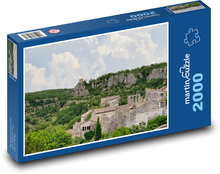 Dom średniowieczny Puzzle 2000 elementów - 90x60 cm