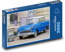 Historic Blue Car Puzzle 2000 pieces - 90 x 60 cm