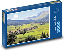 Wsie - Alpy Puzzle 2000 elementów - 90x60 cm