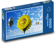 Balon na ogrzane powietrze Puzzle 2000 elementów - 90x60 cm