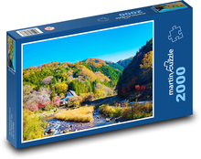 Landschaft im Tal - Japan Puzzle 2000 Teile - 90 x 60 cm