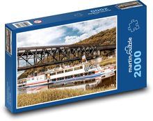 Lodná - riečna doprava Puzzle 2000 dielikov - 90 x 60 cm