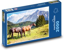 Pferde - Natur Puzzle 2000 Teile - 90 x 60 cm