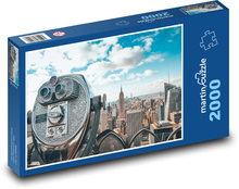 New York - ďalekohľad Puzzle 2000 dielikov - 90 x 60 cm