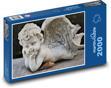 Socha - anjel Puzzle 2000 dielikov - 90 x 60 cm