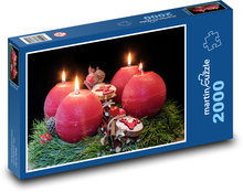 Adverbialkranz - Weihnachten Puzzle 2000 Teile - 90 x 60 cm