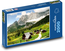 Dachstein - Rakousko, hory Puzzle 2000 dílků - 90 x 60 cm