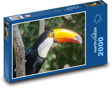 Pták - tukan Puzzle 2000 dílků - 90 x 60 cm