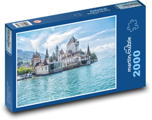 Švajčiarsko - Oberhofen Puzzle 2000 dielikov - 90 x 60 cm