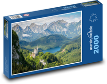 Bavorsko - Neuschwanstein Puzzle 2000 dielikov - 90 x 60 cm