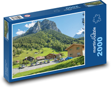 Vidiecke domy, Švajčiarsko Puzzle 2000 dielikov - 90 x 60 cm