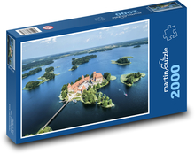 Litva - vodní zámek Puzzle 2000 dílků - 90 x 60 cm