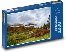 Hory, údolí, mraky Puzzle 2000 dílků - 90 x 60 cm