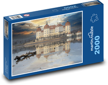 Nemecko - jazerný zámok Puzzle 2000 dielikov - 90 x 60 cm
