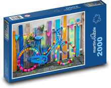 Veselý bicykel Puzzle 2000 dielikov - 90 x 60 cm