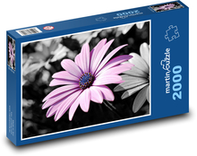 Rosa Blume Puzzle 2000 Teile - 90 x 60 cm