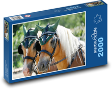 Koně Puzzle 2000 - 90x60 cm