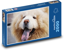 Blaue Zunge - Hund Puzzle 2000 Teile - 90 x 60 cm