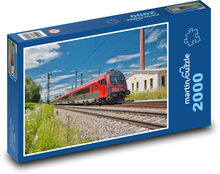 Vlak - železniční doprava Puzzle 2000 dílků - 90 x 60 cm